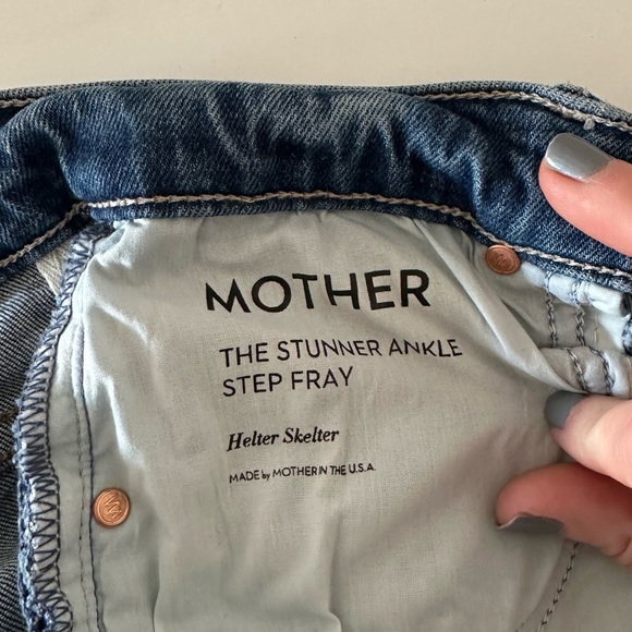 MOTHER stunner ankle fray lightning bolt sz 25 - Picture 7 of 7